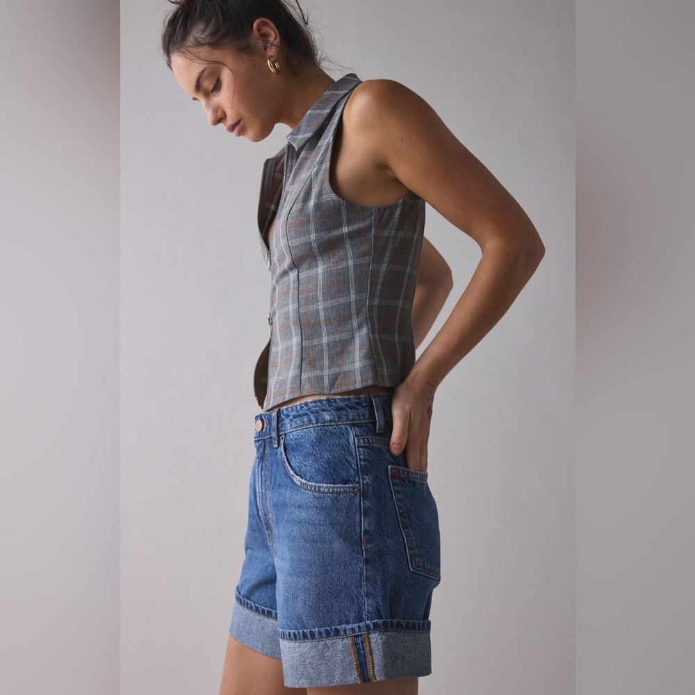 BDG Indie mid-rise cuffed denim short